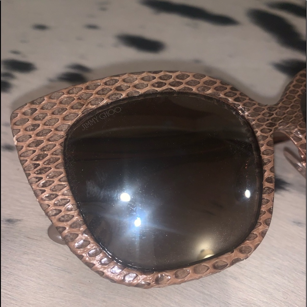 Rare Jimmy Choo Snakeskin Sunglasses - Picture 2 of 6